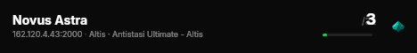 Novus Astra live status badge