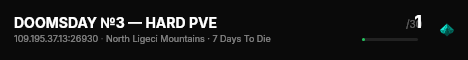 DOOMSDAY №3 — HARD PVE live status badge
