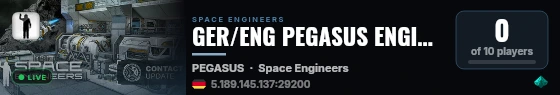 GER/ENG PEGASUS ENGINEERS SURVIVAL live status badge
