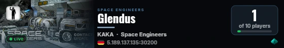 Glendus live status badge