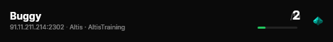 Buggy live status badge
