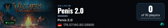 Penis 2.0 live status badge