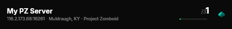 My PZ Server live status badge
