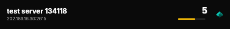 test server 134118 live status badge
