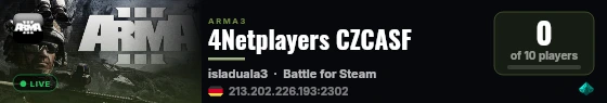 4Netplayers CZCASF live status badge