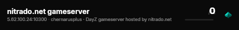 nitrado.net gameserver live status badge
