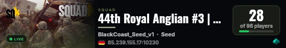 44th Royal Anglian #3 | New Player Friendly | Map Voting | discord.gg/44thsquad live status badge