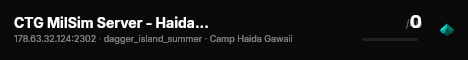 CTG MilSim Server - Haida Gawaii live status badge