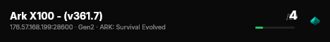 Ark X100 - (v361.7) live status badge