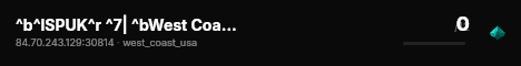 ^b^lSPUK^r ^7| ^bWest Coast, USA ^7| ^b2 Vehicles ^7| ^bVanilla live status badge