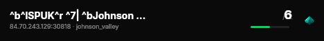 ^b^lSPUK^r ^7| ^bJohnson Valley ^7| ^b2 Vehicles ^7| ^bVanilla live status badge