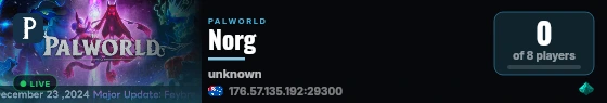 Norg live status badge