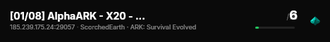 [01/08] AlphaARK - X20 - 4man [ScorchedEarth] - (v358.24) live status badge