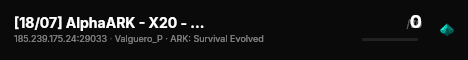 [18/07] AlphaARK - X20 - 4man [Valguero] - (v358.24) live status badge