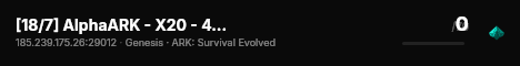 [18/7] AlphaARK - X20 - 4man [Gen1] - (v358.24) live status badge