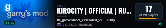 KIROCITY | OFFICIAL | RU #2 live status badge