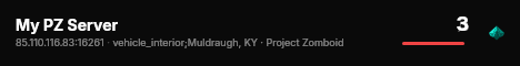 My PZ Server live status badge