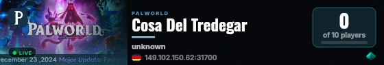 Cosa Del Tredegar live status badge