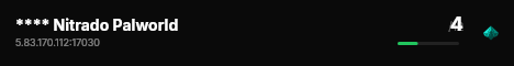 **** Nitrado Palworld live status badge