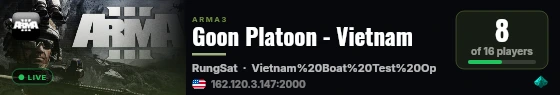 Goon Platoon - Vietnam live status badge