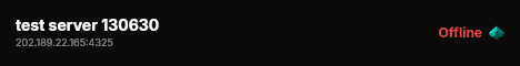 test server 130630 live status badge