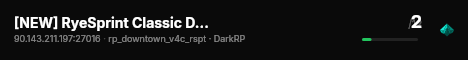 [NEW] RyeSprint Classic DarkRP | Free VIP | Upgrades | Events live status badge