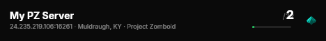 My PZ Server live status badge