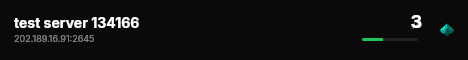 test server 134166 live status badge