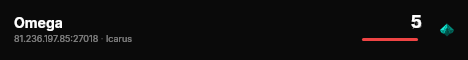 Omega live status badge