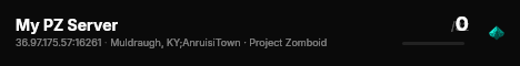 My PZ Server live status badge