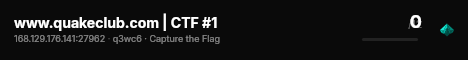 www.quakeclub.com | CTF #1 live status badge