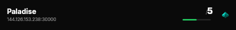 Paladise live status badge