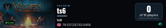 ts6 live status badge