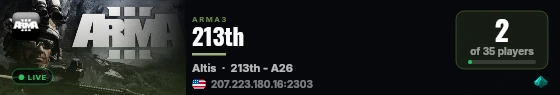 213th live status badge