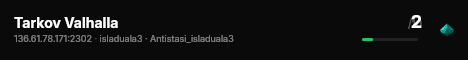 Tarkov Valhalla live status badge