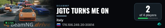 JGTC TURNS ME ON live status badge