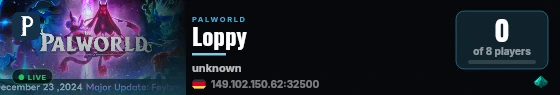Loppy live status badge