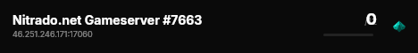 Nitrado.net Gameserver #7663 live status badge