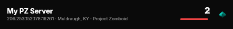 My PZ Server live status badge