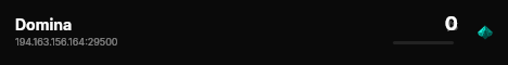 Domina live status badge