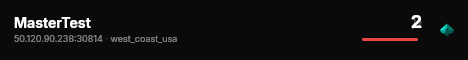 MasterTest live status badge