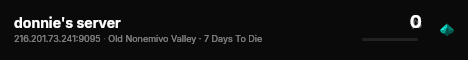 donnie's server live status badge