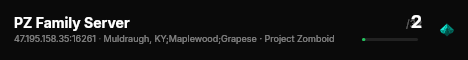 PZ Family Server live status badge