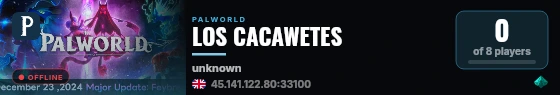 LOS CACAWETES live status badge