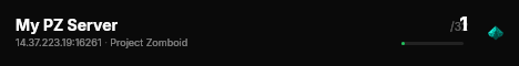 My PZ Server live status badge