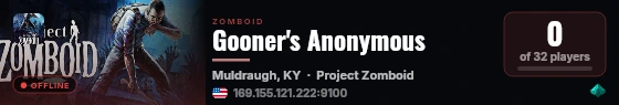 Gooner's Anonymous live status badge