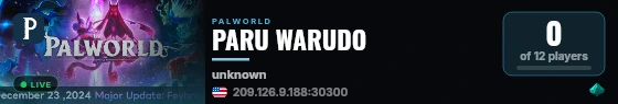 PARU WARUDO live status badge