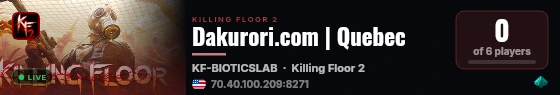 Dakurori.com | Quebec live status badge