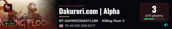 Dakurori.com | Alpha live status badge