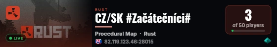 CZ/SK #Začátečníci# live status badge